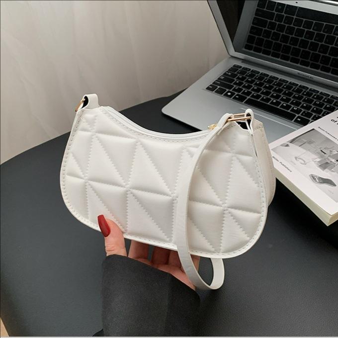 Cross-border 2026 New Casual Handbag Bag Niche Design Trendy Underarm Bag Retro Simple Shoulder Bag Commuting
