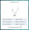 BAMOER 925 Sterling Silver Exquisite Shine Zircon Starry Sky Necklace for Women Birthday Gift Fashion Jewelry