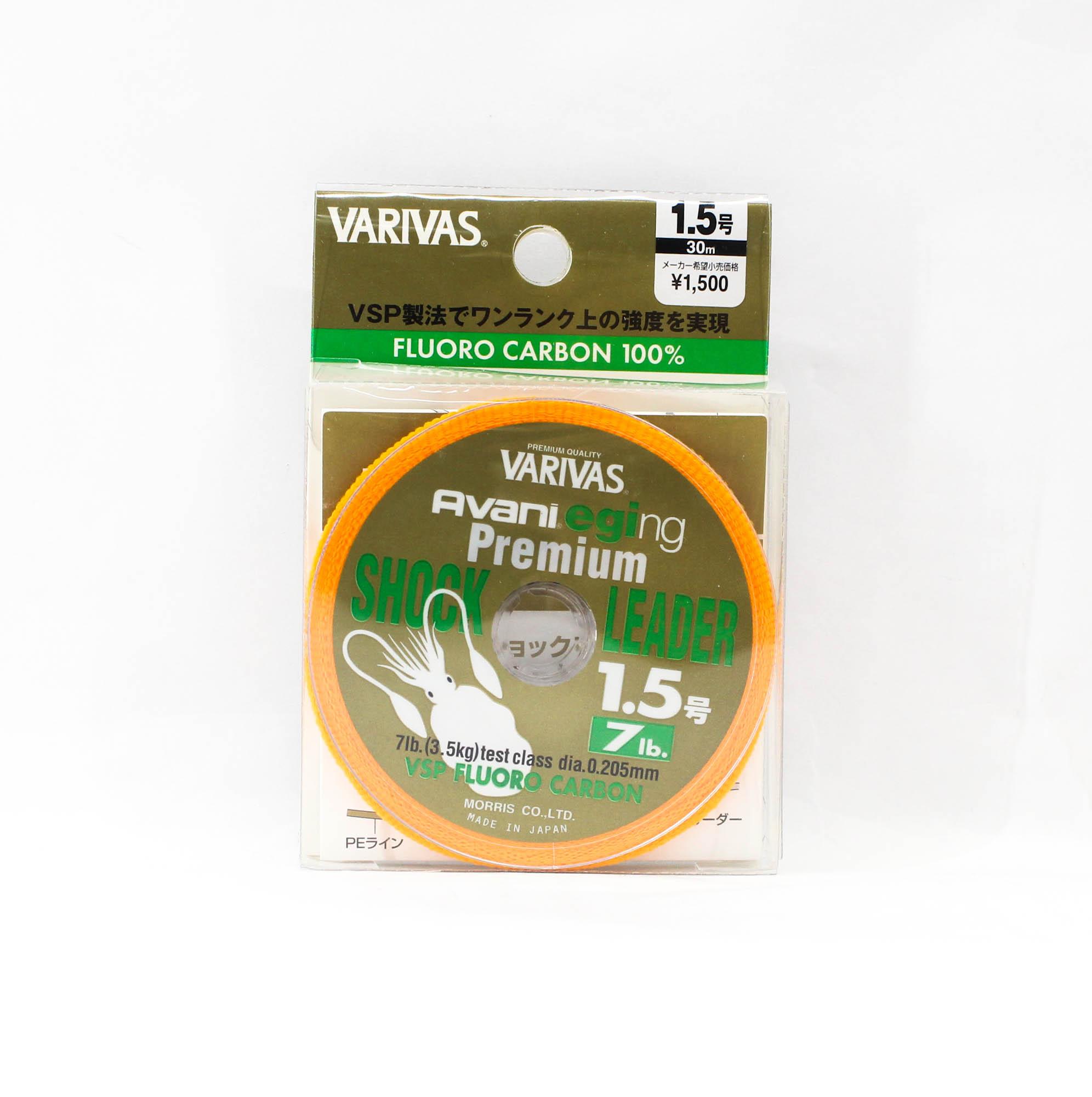 

Varivas Fluorocarbon Eging Premium Shock Leader Line 30 м 1,5, 7 фунтів (1453) чистий