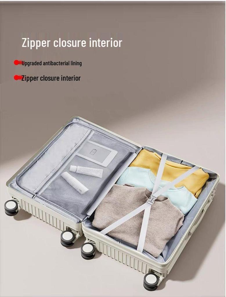 Large Capacity Multifunctional Trolley Suitcase with Universal Wheels, Sturdy and Durable, for Students and Travelers