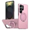Magnetic Ring For Magsafe Stand Phone Case For Samsung Galaxy S25 Edge S24 Ultra S23 Plus 5G Heavy Duty Protection Hybrid Cover
