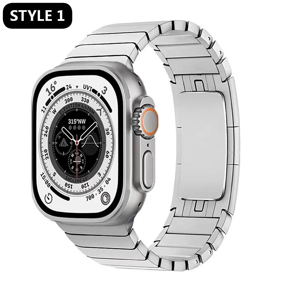 Original 1:1 Link Bracelet for Apple Watch Ultra 2 49mm 9 8 7 Se 6 5 4 45mm 44mm 41mm 40mm Watch Band for Iwatch 3 2 42mm Strap