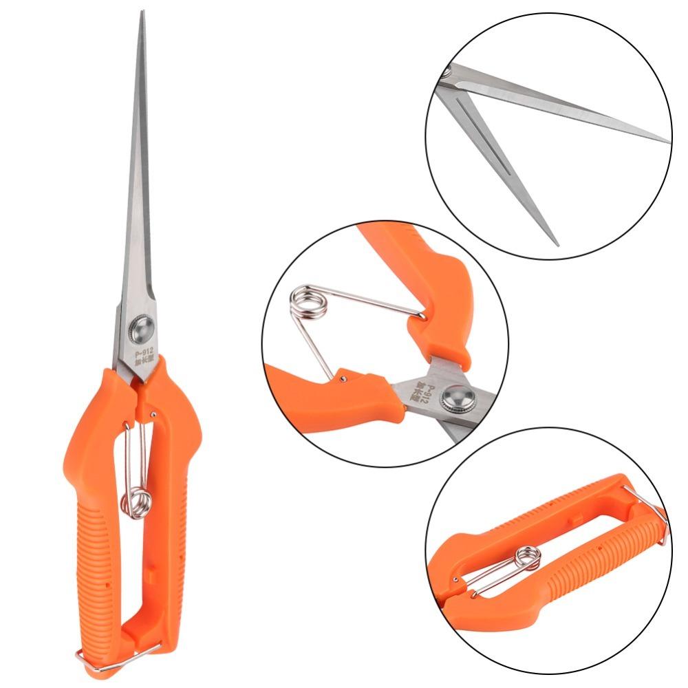 Stainless Steel Garden Scissors Extra Long Edge Branch Cutter Durable Plant Scissors
