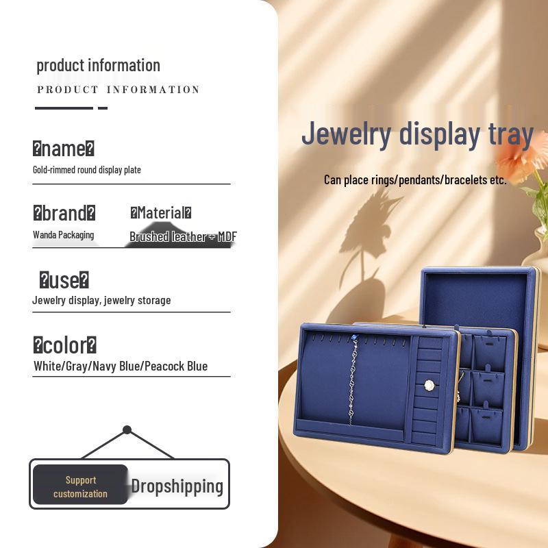 Jewelry Display Tray for Rings, Bracelets, and Ornaments - Perfect for Live Streaming and Storage