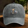 Bear Car Print Baseball Cap Animal Dad Hat Adjustable Sun Hat Men Women Urban Style Hiking Travel Sports Hat  Sun Protection