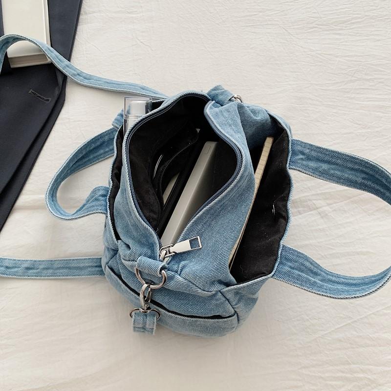 Denim Bag Women's Shoulder Bag Mother Bag Large Capacity Crossbody Bag