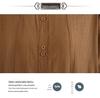 Women's Large Size Tencel Cotton-Linen Summer Suit: Slimming Round Neck Top & Wide-Leg Pants Two-Piece Set