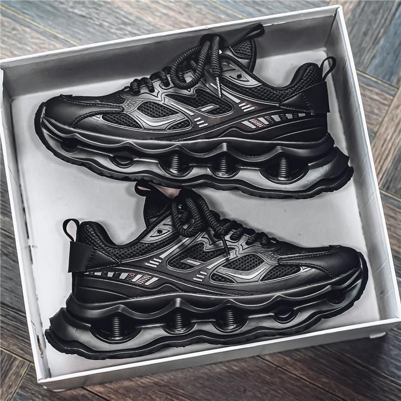 

Новые повседневные дышащие кроссовки для подростков, мужская спортивная модная обувь, легкая и удобная обувь для пап 39 чёрный