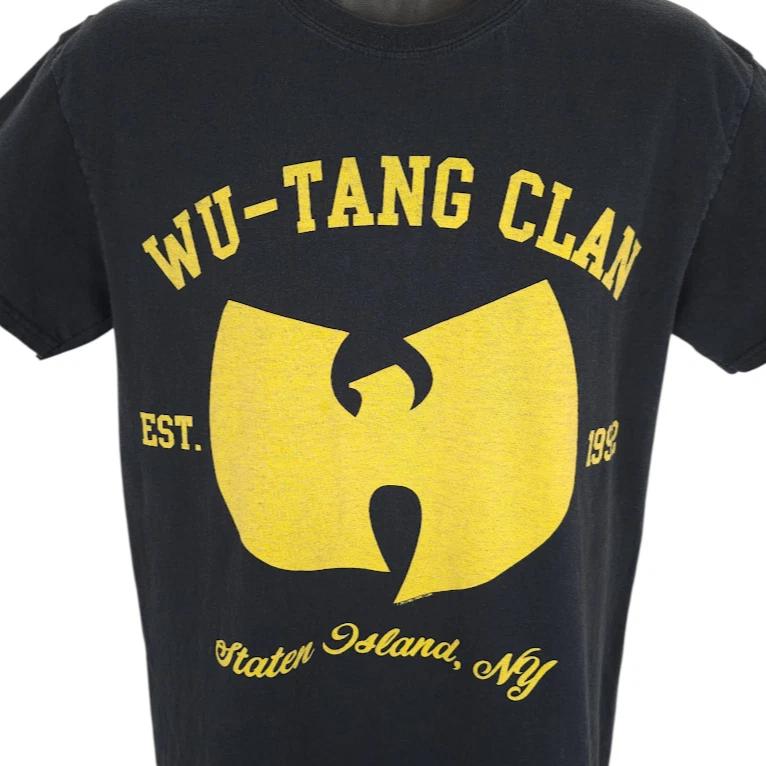 

Wu Tang Clan 100% Cotton T-shirt Mens Tees Top Mens Size Medium Black Retro Concert Tee Rap Hip Hop S