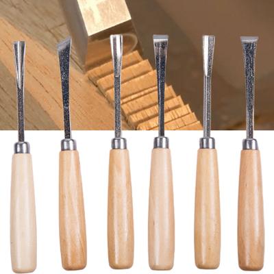 6Pcs Graving Meißel rostfrei Anti-abrieb Edelstahl Assorted Holz Graving Meißel Kit für