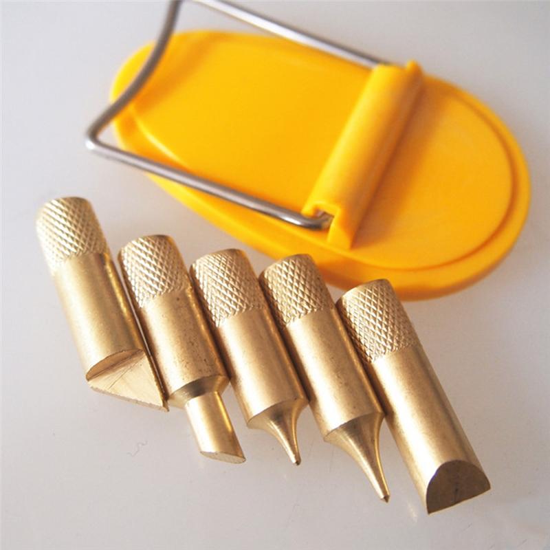 2025 Trend DIY Leather Pyrography Pen Set 7 PCS Wood Carving Pen With 5 Heads Stand Wood Craft Accessory For Graver Tool US Plug