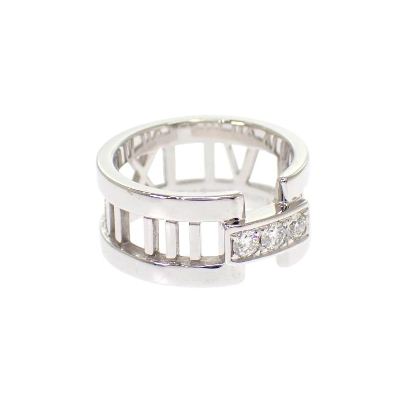TIFFANY&Co.  # 8(Tamanho JP) anel ouro branco K18 Mulheres