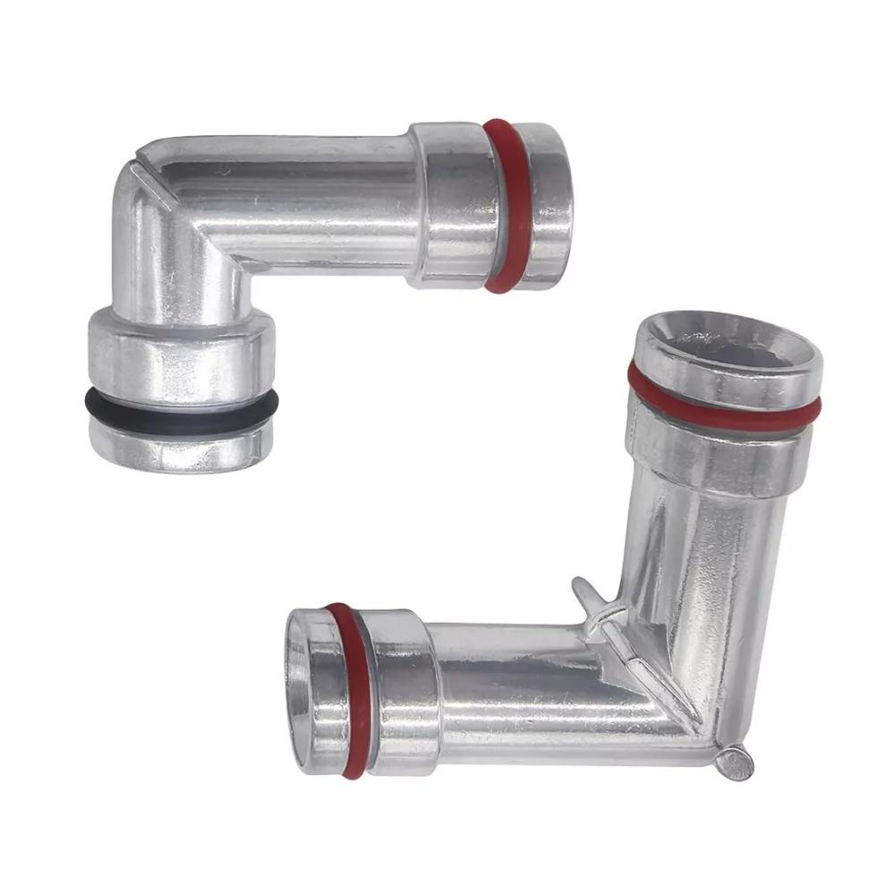 

2Pcs Heater Hose Elbows Upper & Lower For Chevy Pontiac Buick 12565082