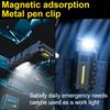 Ultra Bright LED Flashlight USB Rechargeable EDC Pocket Torch with 180°  Rotating Head Mini Magnetic Outdoor Emergency Work Lamp