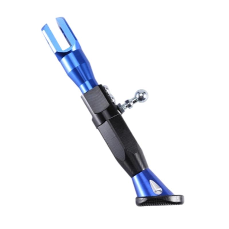 Customizable Length Adjustable Side Stand Foot Bracket for Motorcycles and Electric Bikes with Secure Connection Points