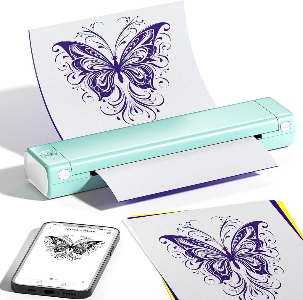 Phomemo Portable Mini Thermal Printer for Office, Tattoos, and A4 Documents