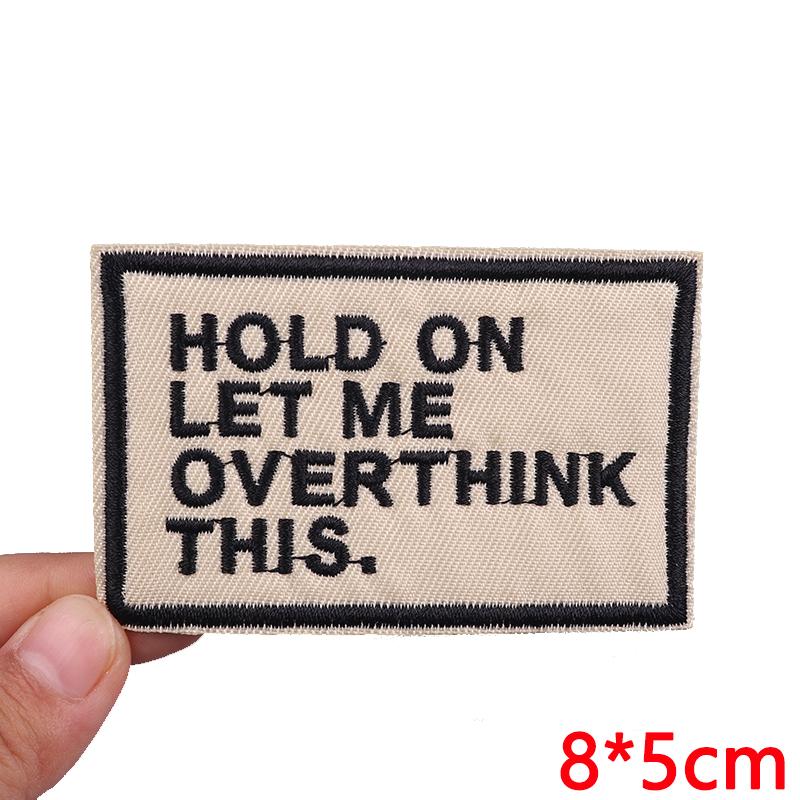 Embroidered Patches Diy Letter Slogan Patch Iron On Patches For Clothing Thermoadhesive Patches For Clothes Jackets Hats Badges