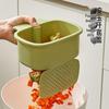 Press-Typed Kitchen Sink Strainer with Hanging Basket for Vegetable Washing and Anti-Clogging