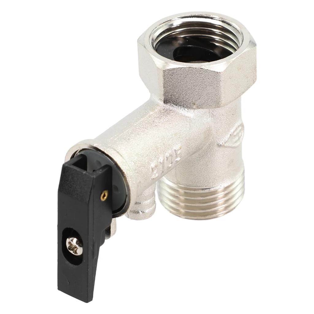 Safety Valve Pressure Relief Valve Boiler 1/2Inch Threads Electric Water Heater Safety Valve Brass Adjustable Pressure Reducing