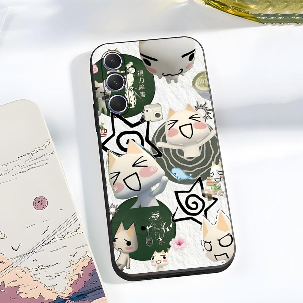 

Чехол для телефона Inoue Toro CUTE Cat для Samsung A56 A36 A26 A16 A15 A25 A35 A55 A14 A34 A24 A54 Черный Мягкий Samsung A23
