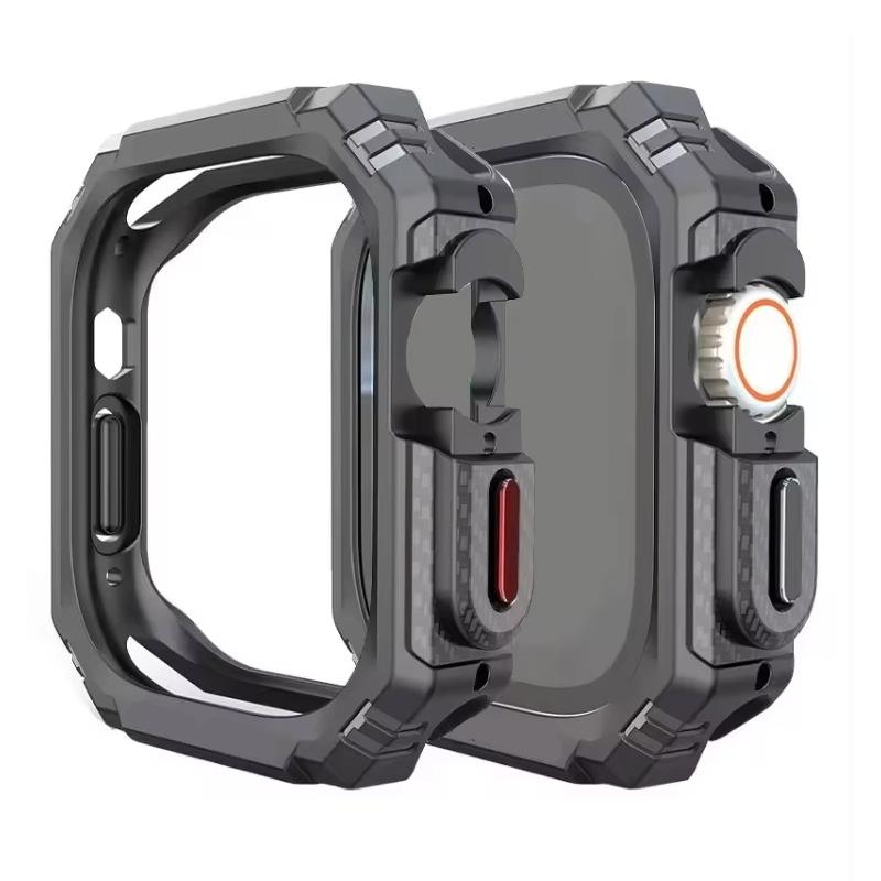 2 In 1 TPU Case for Apple Watch 41mm 45mm 40mm 44mm 49mm Hollow Shockproof Bumper Protector Cover for iWatch Ultra 9 8 7 6 5 SE