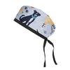 Adjustable Cotton Surgical Cap with Cartoon Print for Women and Men
