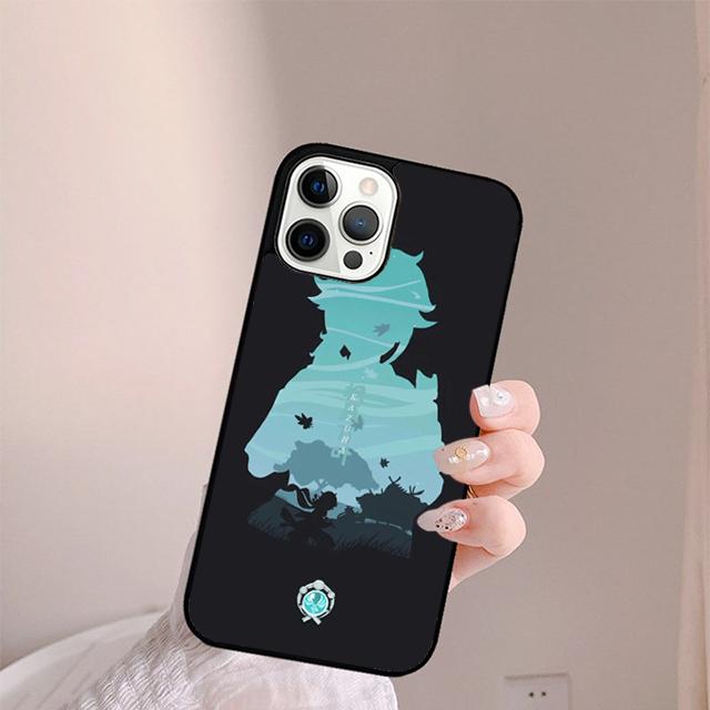 Game Genshin Impact Cute Phone Case For iPhone 17 Air 13 12 14 15 16 Cover For Apple Pro Max Plus Coque