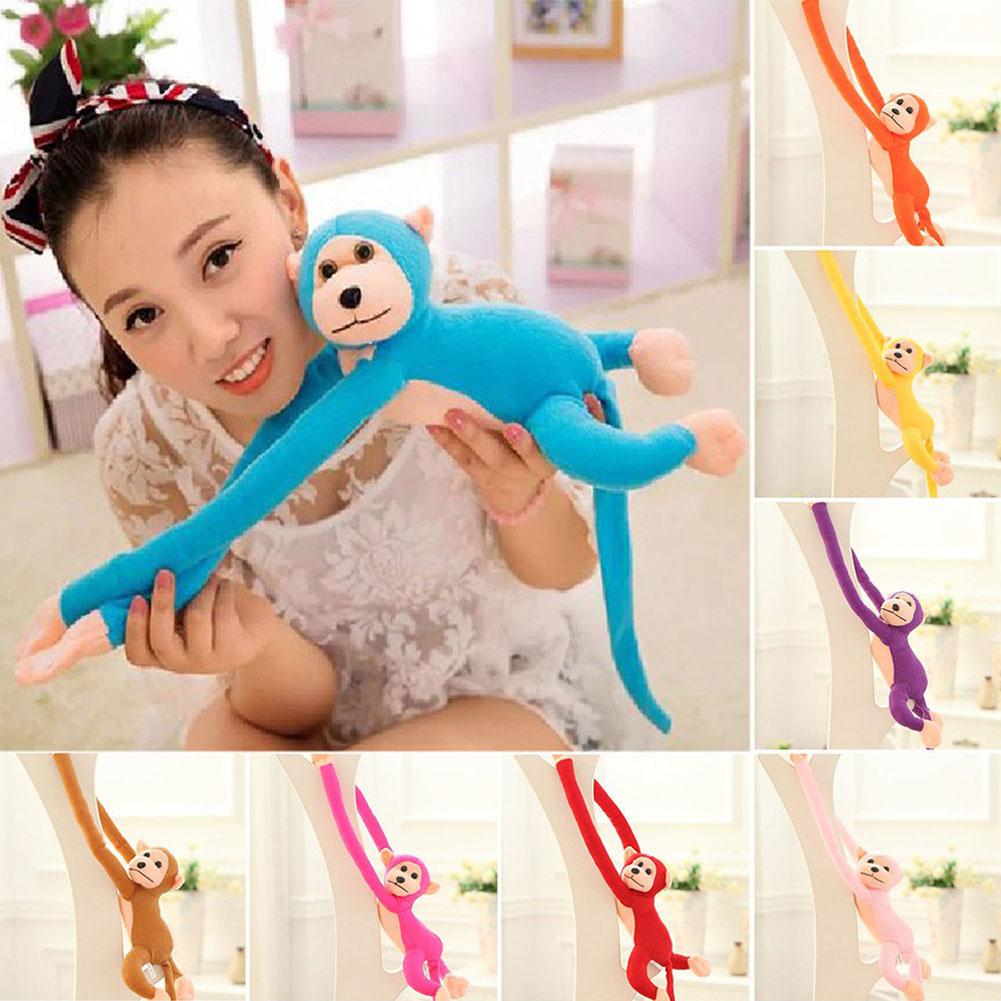 Colorful Long-Armed Monkey Photography Accessories Electric Crashproof Padded Monkey Doll Hanging Cur Colorful Monkey Toys