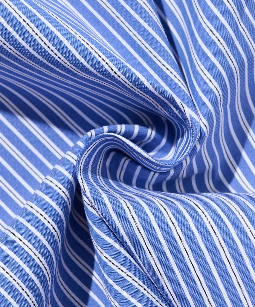 OTHERFITS Striped Marine Crop Shirt (Navy)