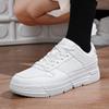 Men's Shoes Explosion Thick Soled Leather Breathable Sneakers Men's Low-top White Fashion Board Shoes Street Casual sports Shoes