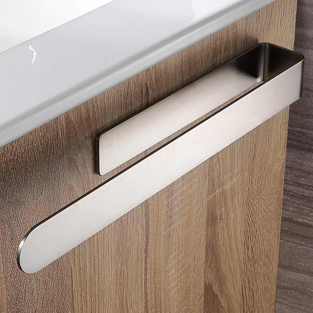 Barra de Toalha e Ganchos de Parede em Aço Inoxidável para Banheiro