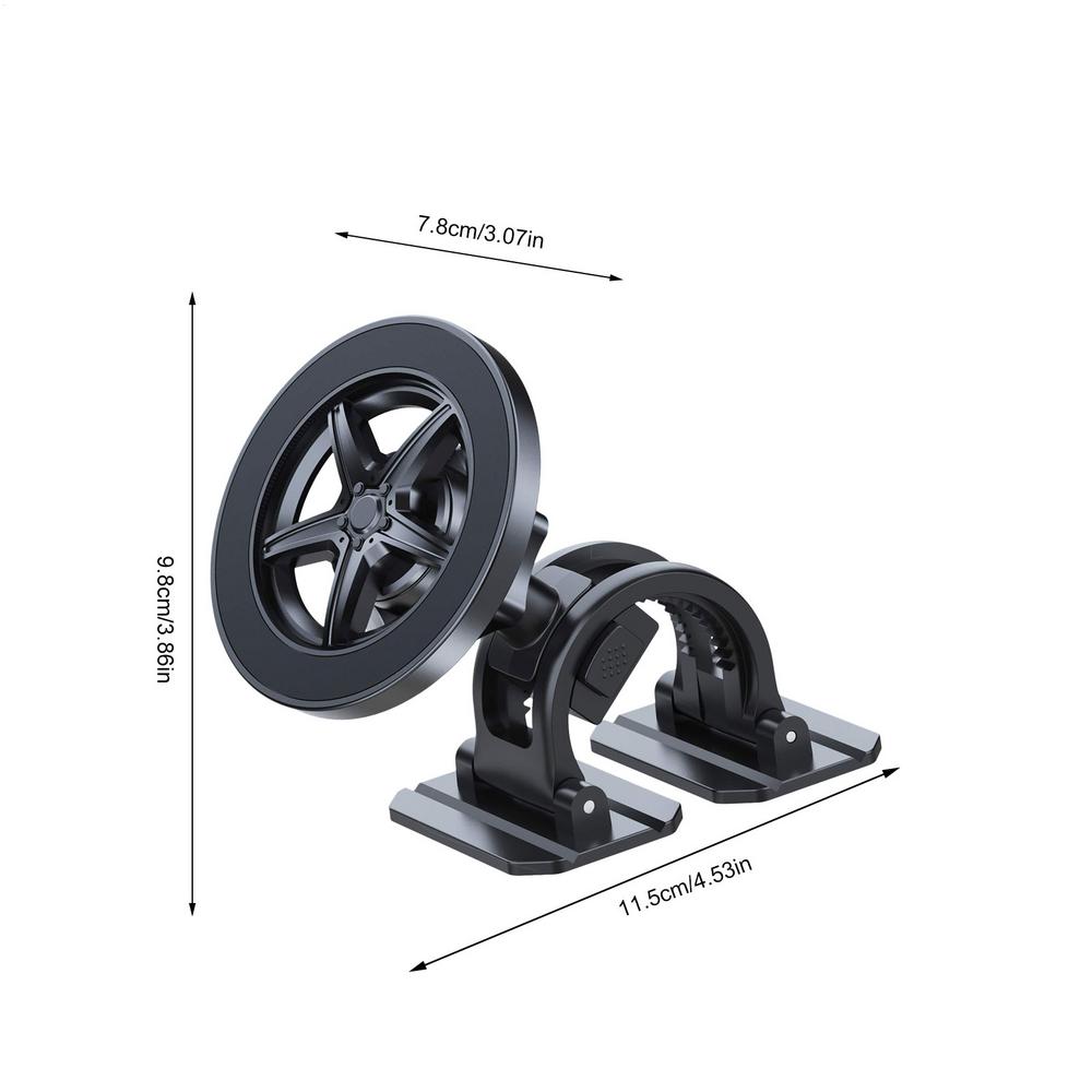 Magnet Phone Holder For Car Foldable Rotating Stand Car Magnet Phone Mount For Compatible Most Smartphones Dashboard Windshield