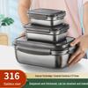 Nepropustný nerezový 316 Bento box na oběd, do lednice, mrazáku a na skladování, který udrží potraviny čerstvé