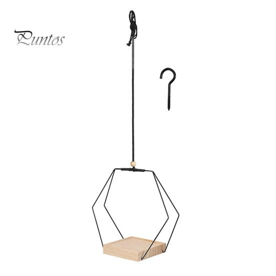 

Підвісний тримач для рослин із дерев’яною основою. Фермерський будинок у сільському стилі. Підвісний горщик для квітів. Полиця. Полиця. Кошик. Вішалка для рослин. чорний