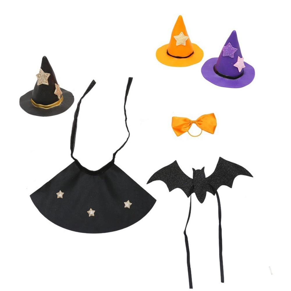 6pcs Cloth Halloween Wine Bottle Topper Mini Wine Bottle Covers Crafts Wine Cap  Table Centerpiece