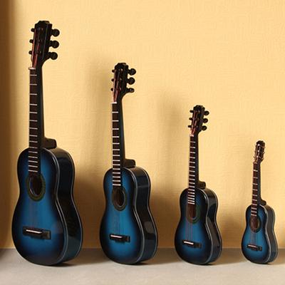 Mini Guitar Miniature Model Klasyczna gitara Miniaturowy drewniany model mini instrumentów muzycznych