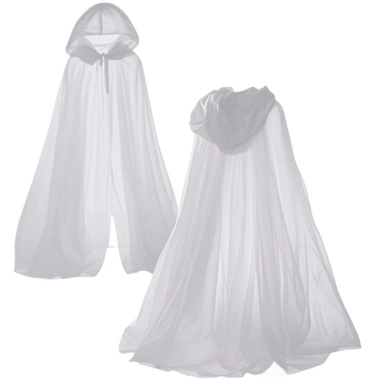 Hanging Cloak Cloak Costume Halloween Ghost Cosplay Costume Cloak Adult Full-length Sheer Cape With Oversized For Adults