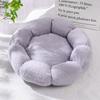 Flower Cat Nest Autumn and Winter Dog Nest Teddy Closed Cat Nest Winter Warm Pet Supplies