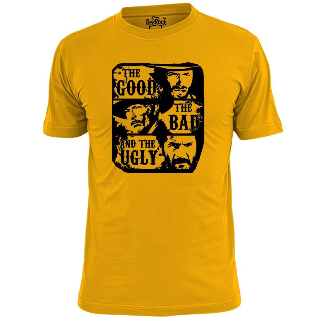 T-shirt da uomo Stencil Buono Cattivo Brutto Western Buono Cattivo Brutto Eastwood