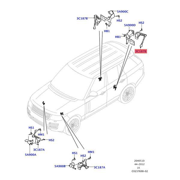 LR098915 Land Rover Body Height Sensor Compatible