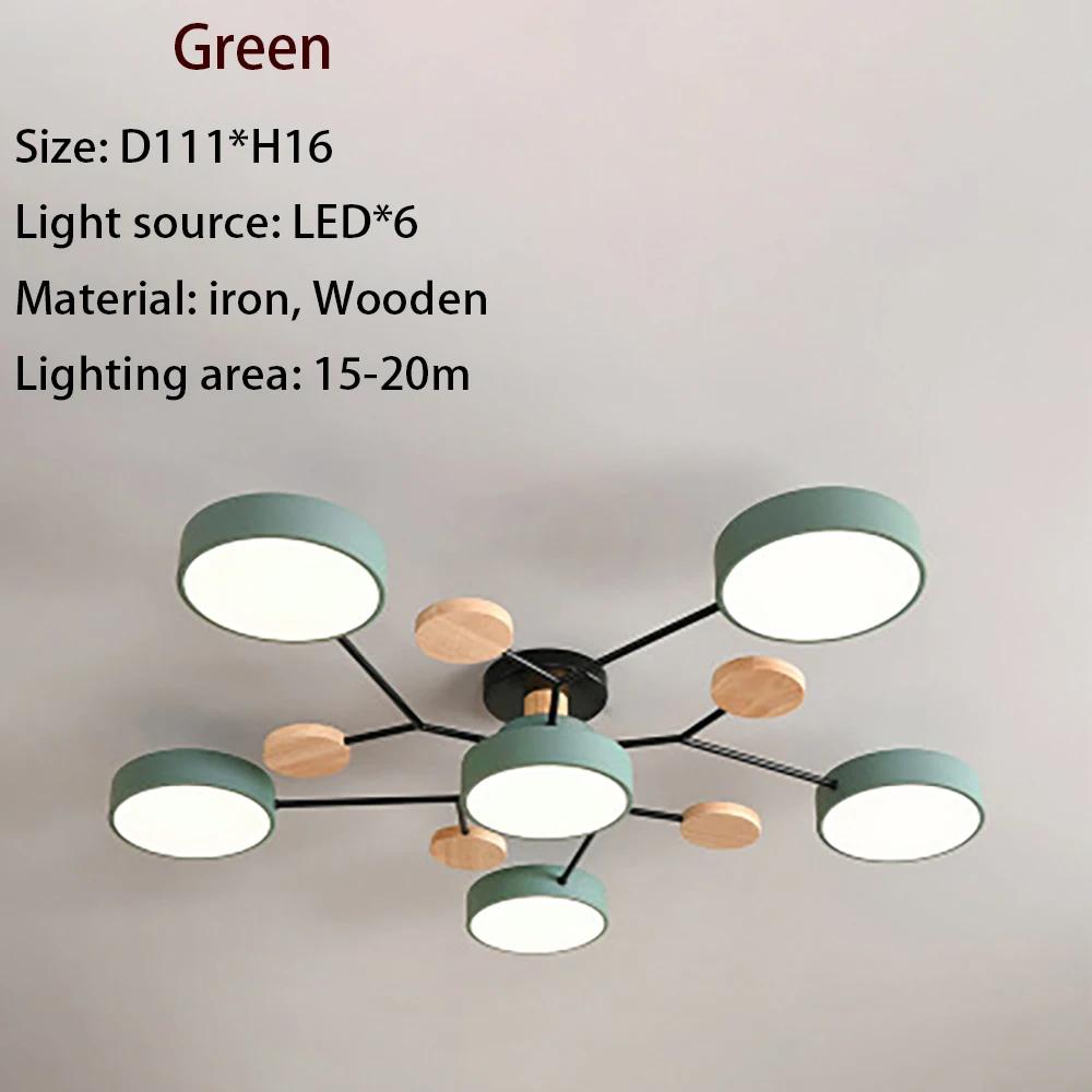 Modern LED Chandelier Macaron Ceiling Lamp For Bedroom Children's Room Living Dining Room Interior Decor Lighting Fixture Luster
