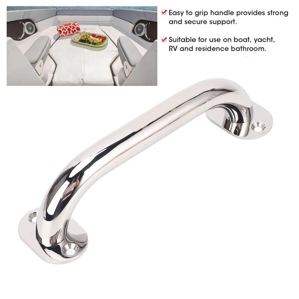 7.9 Inch Stainless Steel Handle Antiskid Handrail Resistant Handle For Yacht