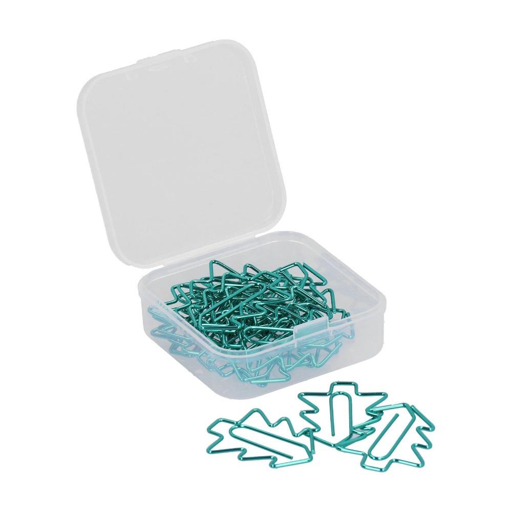 

20PCS Electroplating Metal Iron Paper Clip Tree Shape Tree Shape Paperclip Paper Organizing Tree Shape