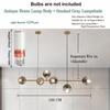 Modern Glass Ball Ceiling Chandelier for Table Dining Living Room Kitchen Island Pendant Lamp Home Decor Indoor Lighting Fixture