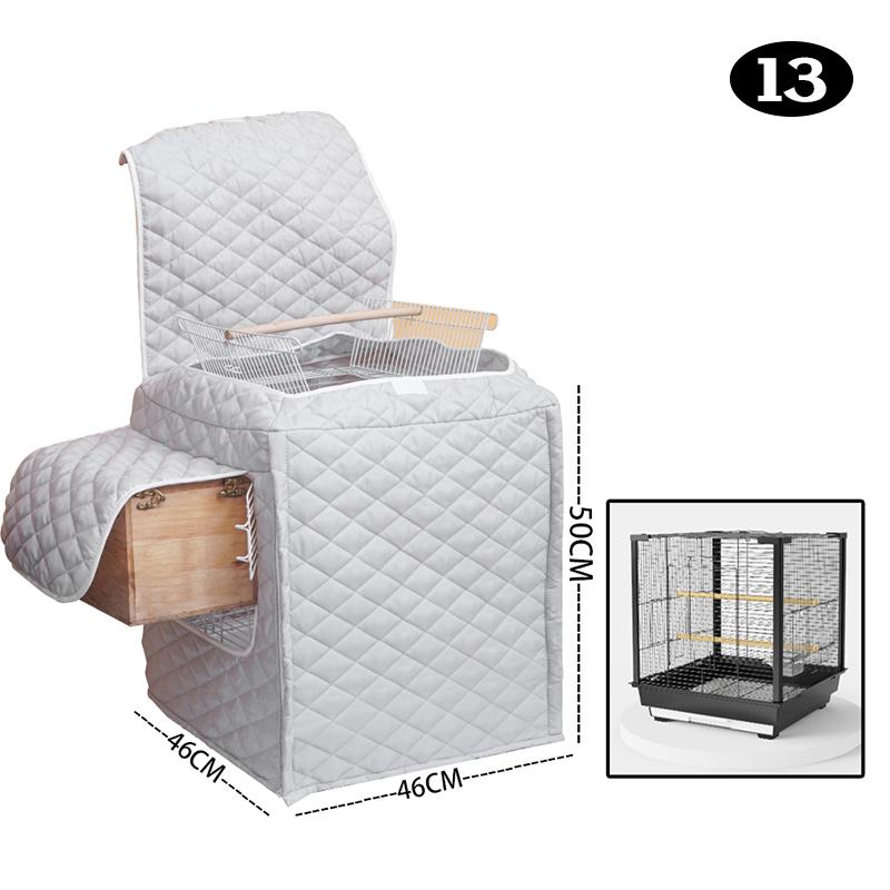 Зимовий теплий чохол для клітки для птахів Бавовняний стьобаний чохол для клітки Навіс із захистом від дощу Аксесуари для клітки для папуг