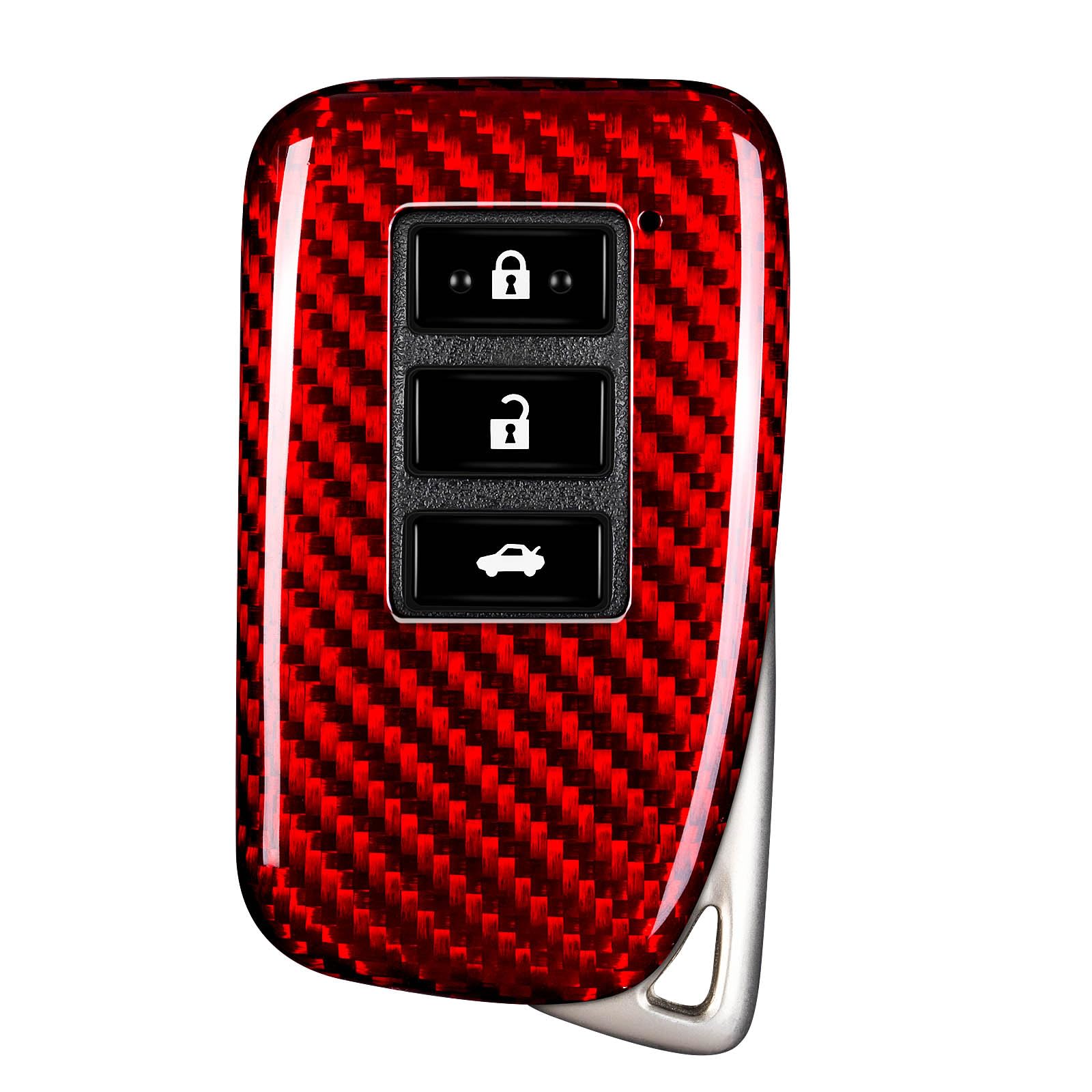 

Чехол для ключа Lexus Чехол для ключа NX IS RX LX Серия GS10 Серия RC10 GS250 GS300h Роскошный Ультралегкий Чехол для дистанционного ключа Lexus [T-carbon] и т.д.. (красный)