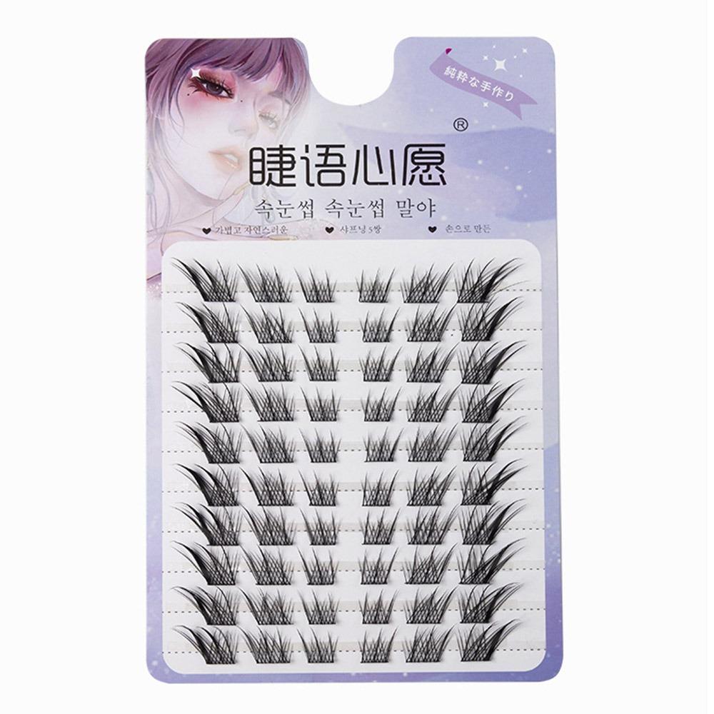 Manga Natural Lashes Clusters Wispy C Curl Individual Lashes  for Eyelash Extensions