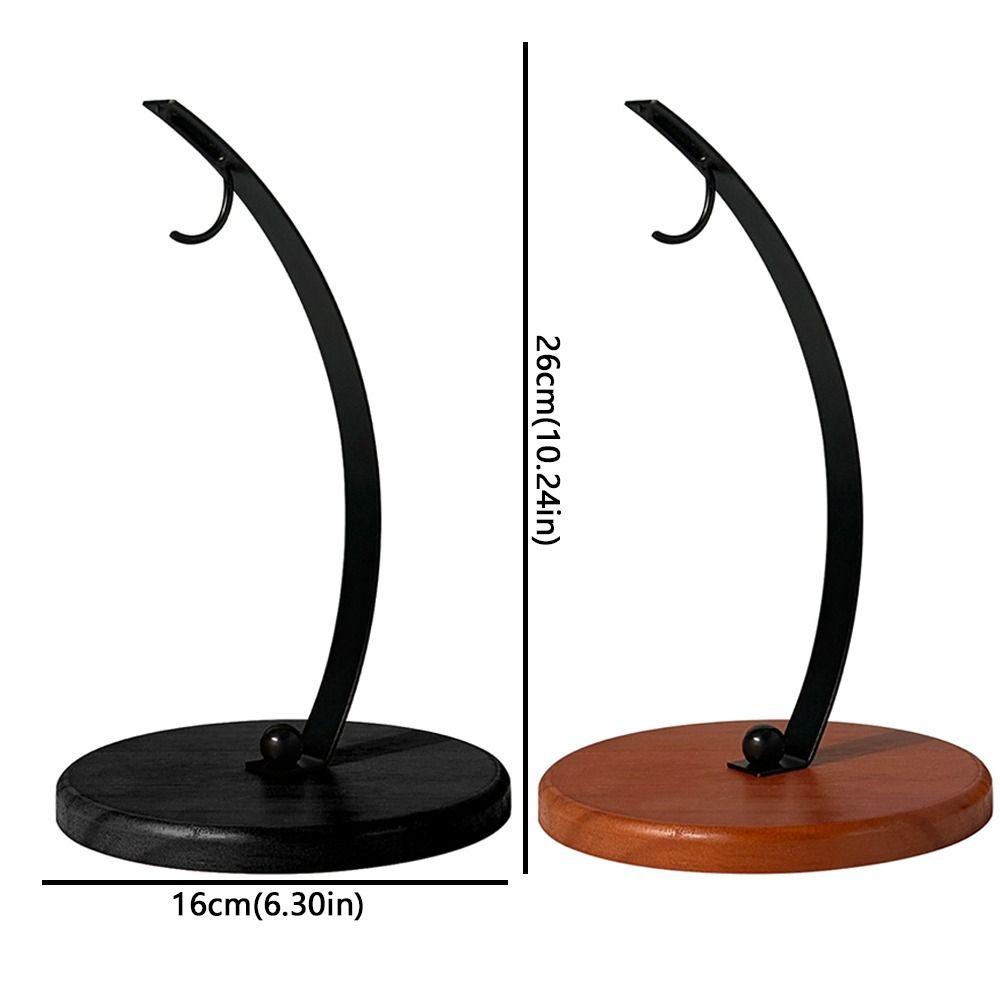 Draining Metal Banana Holder With Wood Base Fruit Storage Holder Creative Grape Stand  Home Use