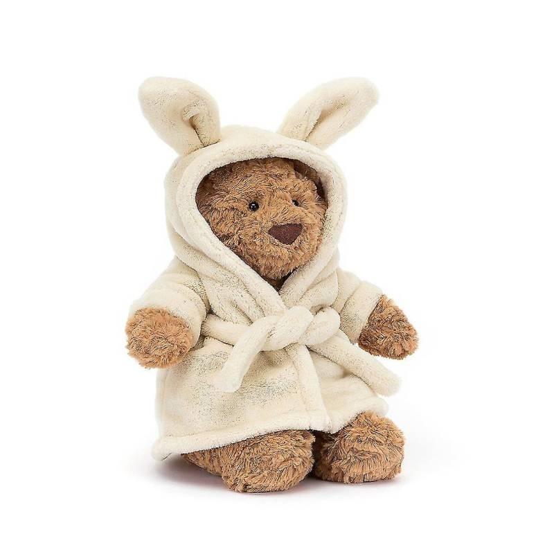 Adorabile Accappatoio Orso Peluche Giocattolo Morbido Bambola Confort Ideale Per Bambini E Adulti