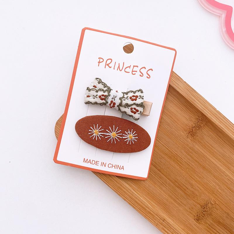 Rose Red Kawaii Bowknot Hairpins Children Baby Girls Kids Hair Clips Bow Pin Barrettes Accessories Hairgrips Headdress Headwear